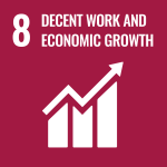 Menschenwürde Arbeit und Wirtschatswachstum – zwei Aspekte der Sustainable Development Goals der Vereinten Nationen.